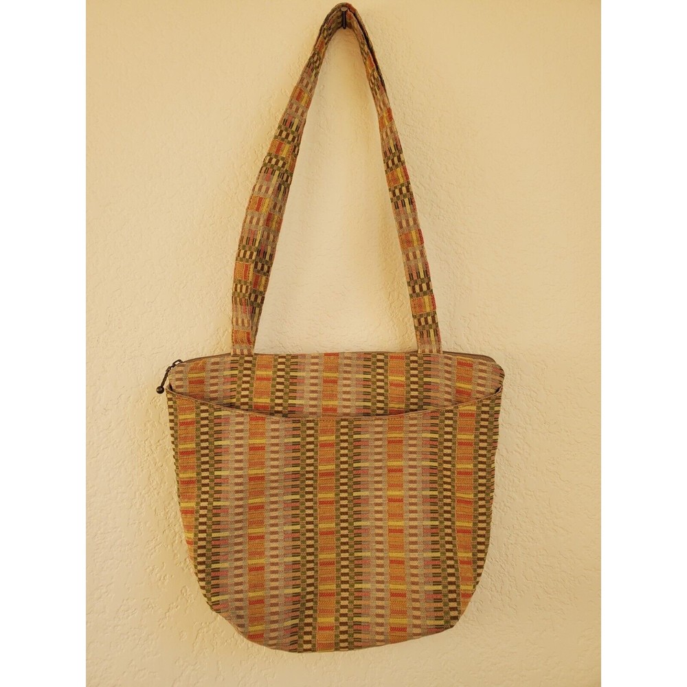 Lucky Plum Crossbody Purse Boulder Colorado Geometric Tapestry Bag 10"